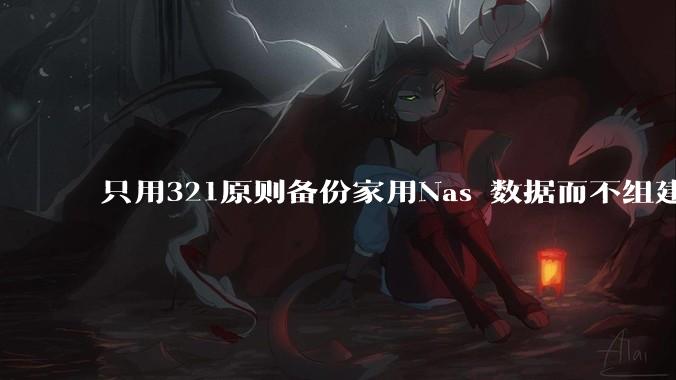 只用321原则备份家用Nas 数据而不组建raid阵列的人，不怕哪天备份全部同时损坏导致无法恢复吗？